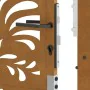 Puerta de jardín de acero desgastado diseño ondulado 105x105 cm von , Gartentore - Ref: Foro24-4100974, Preis: 166,13 €, Raba...