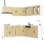 Mueble cocina Kalmar roble sonoma 11 pzas madera contrachapada de , Armarios de cocina - Ref: Foro24-3314914, Precio: 681,58 ...