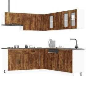 Mueble cocina Kalmar roble ahumado 11 pzas madera contrachapada von , Küchenschränke - Ref: Foro24-3314916, Preis: 716,99 €, ...
