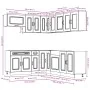 Mueble cocina Kalmar roble ahumado 11 pzas madera contrachapada de , Armarios de cocina - Ref: Foro24-3314916, Precio: 716,99...