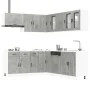 Mueble cocina Porto gris hormigón 11 pzas madera contrachapada by , Kitchen cabinets - Ref: Foro24-3314935, Price: 704,72 €, ...