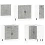 Mueble cocina Porto gris hormigón 11 pzas madera contrachapada by , Kitchen cabinets - Ref: Foro24-3314935, Price: 704,72 €, ...
