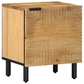 Mesilla de noche marrón 40x33x46 cm madera maciza mango by , Nightstands - Ref: Foro24-4017716, Price: 60,54 €, Discount: %