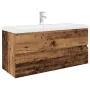 Mueble lavabo con lavabo integrado y grifo madera vieja von , Badezimmerwaschtische - Ref: Foro24-3328937, Preis: 334,81 €, R...