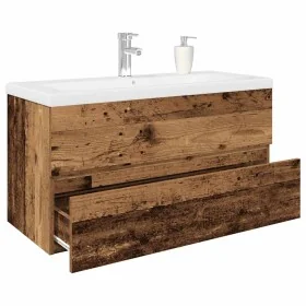 Mueble lavabo con lavabo integrado y grifo madera vieja by , bathroom vanities - Ref: Foro24-3328935, Price: 304,70 €, Discou...