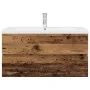 Mueble lavabo con lavabo integrado y grifo madera vieja by , bathroom vanities - Ref: Foro24-3328935, Price: 304,70 €, Discou...