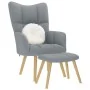 Sillón de relax con taburete tela gris claro by , Armchairs - Ref: Foro24-4016778, Price: 154,02 €, Discount: %