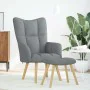 Sillón de relax con taburete tela gris claro by , Armchairs - Ref: Foro24-4016778, Price: 154,02 €, Discount: %