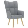 Sillón de relax con taburete tela gris claro by , Armchairs - Ref: Foro24-4016778, Price: 154,02 €, Discount: %