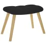 Sillón mecedora con taburete tela negro by , Rocking chairs - Ref: Foro24-4016802, Price: 132,60 €, Discount: %