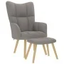 Sillón de relax con taburete de tela gris taupé von , Sessel - Ref: Foro24-4016784, Preis: 134,03 €, Rabatt: %