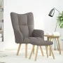 Sillón de relax con taburete de tela gris taupé von , Sessel - Ref: Foro24-4016784, Preis: 134,03 €, Rabatt: %