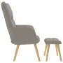 Sillón de relax con taburete de tela gris taupé von , Sessel - Ref: Foro24-4016784, Preis: 134,03 €, Rabatt: %