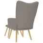 Sillón de relax con taburete de tela gris taupé von , Sessel - Ref: Foro24-4016784, Preis: 134,03 €, Rabatt: %