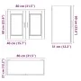 Armario de pared cocina Porto madera ingeniería roble marrón von , Küchenschränke - Ref: Foro24-854074, Preis: 75,55 €, Rabat...
