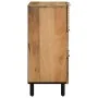 Aparador marrón 60x33x75 cm madera maciza mango by , Lockers and storage cabinets - Ref: Foro24-4017723, Price: 177,14 €, Dis...