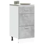 Armario bajo de madera de ingeniería gris hormigón 40x46x81,5cm by , Kitchen cabinets - Ref: Foro24-854214, Price: 87,37 €, D...