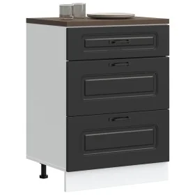 Mueble bajo de cocina Kalmar madera de ingeniería negra von , Küchenschränke - Ref: Foro24-854280, Preis: 120,72 €, Rabatt: %