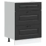 Mueble bajo de cocina Kalmar madera de ingeniería negra von , Küchenschränke - Ref: Foro24-854280, Preis: 121,08 €, Rabatt: %