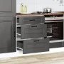 Mueble bajo de cocina Kalmar madera de ingeniería negra von , Küchenschränke - Ref: Foro24-854280, Preis: 121,08 €, Rabatt: %