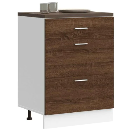 Armario bajo de cocina de madera de ingeniería de roble marrón von , Küchenschränke - Ref: Foro24-854256, Preis: 103,30 €, Ra...