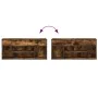 Banco zapatero madera de ingeniería roble ahumado 102x30,5x45cm de , Zapateros y organizadores de calzado - Ref: Foro24-85914...