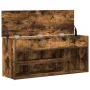 Banco zapatero madera de ingeniería roble ahumado 102x30,5x45cm de , Zapateros y organizadores de calzado - Ref: Foro24-85914...