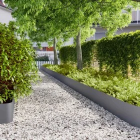 Bordes césped 20 uds antracita 25x103 cm acero laminado frío by , Garden edging and edging - Ref: Foro24-860174, Price: 144,5...