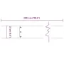 Bordes césped 20 uds antracita 25x103 cm acero laminado frío von , Garteneinfassung und Einfassung - Ref: Foro24-860174, Prei...