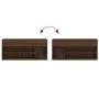 Banco zapatero madera de ingeniería marrón roble 102x30,5x45 cm by , Shoe racks and shoe organizers - Ref: Foro24-859142, Pri...