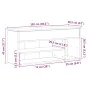Banco zapatero madera de ingeniería marrón roble 102x30,5x45 cm by , Shoe racks and shoe organizers - Ref: Foro24-859142, Pri...
