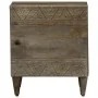 Mesitas noche 2 uds madera maciza mango gris claro 40x33x46 cm by , Nightstands - Ref: Foro24-4017789, Price: 96,05 €, Discou...