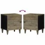 Mesitas noche 2 uds madera maciza mango gris claro 40x33x46 cm by , Nightstands - Ref: Foro24-4017789, Price: 96,05 €, Discou...