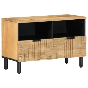Mueble de TV madera maciza mango marrón 70x33x46 cm by , CD and DVD storage - Ref: Foro24-4017721, Price: 99,29 €, Discount: %