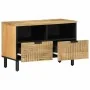 Mueble de TV madera maciza mango marrón 70x33x46 cm by , CD and DVD storage - Ref: Foro24-4017721, Price: 99,29 €, Discount: %