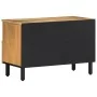 Mueble de TV madera maciza mango marrón 70x33x46 cm by , CD and DVD storage - Ref: Foro24-4017721, Price: 99,29 €, Discount: %