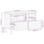 Mueble de TV madera maciza mango marrón 70x33x46 cm by , CD and DVD storage - Ref: Foro24-4017721, Price: 99,29 €, Discount: %