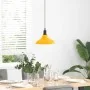 Lámpara colgante regulable altura E27 amarillo brillante Ø 31cm by , Lamps - Ref: Foro24-4103439, Price: 35,36 €, Discount: %
