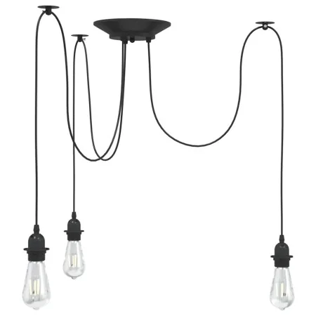Lámpara colgante con 3 portalámparas E27 metal negro von , Lampen - Ref: Foro24-4103453, Preis: 28,51 €, Rabatt: %