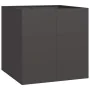 Jardinera acero negro 80x80x80 cm von , Töpfe und Pflanzgefäße - Ref: Foro24-860780, Preis: 128,02 €, Rabatt: %