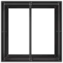 Jardinera acero negro 80x80x80 cm von , Töpfe und Pflanzgefäße - Ref: Foro24-860780, Preis: 128,02 €, Rabatt: %