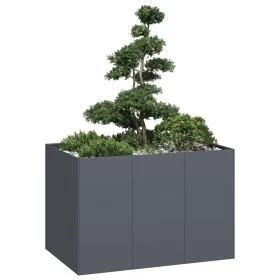 Jardinera acero gris antracita 120x80x80 cm by , Pots and planters - Ref: Foro24-860789, Price: 157,48 €, Discount: %