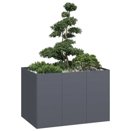 Jardinera acero gris antracita 120x80x80 cm de , Maceteros y jardineras - Ref: Foro24-860789, Precio: 157,48 €, Descuento: %