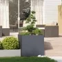 Jardinera acero gris antracita 80x80x80 cm de , Maceteros y jardineras - Ref: Foro24-860782, Precio: 152,62 €, Descuento: %