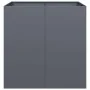 Jardinera acero gris antracita 80x80x80 cm de , Maceteros y jardineras - Ref: Foro24-860782, Precio: 152,62 €, Descuento: %