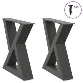 Patas de mesa centro 2 unidades acero antracita 30x(30-31,3) cm von , Tischbeine - Ref: Foro24-4012678, Preis: 59,35 €, Rabat...