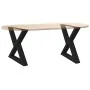 Patas para mesa de centro 2 uds acero negro 60x(42-43,3) cm by , Table legs - Ref: Foro24-4012708, Price: 82,95 €, Discount: %