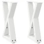 Patas de mesa de centro 2uds acero blanco 38x(42-43,3) cm by , Table legs - Ref: Foro24-4012701, Price: 70,01 €, Discount: %