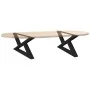 Patas para mesa de centro 2 unidades acero negro 70x(30-31,3)cm de , Patas para mesas - Ref: Foro24-4012692, Precio: 78,64 €,...