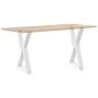 Patas de mesa de comedor 2 uds acero blanco 50x(72-73,3) cm by , Table legs - Ref: Foro24-4012717, Price: 105,80 €, Discount: %